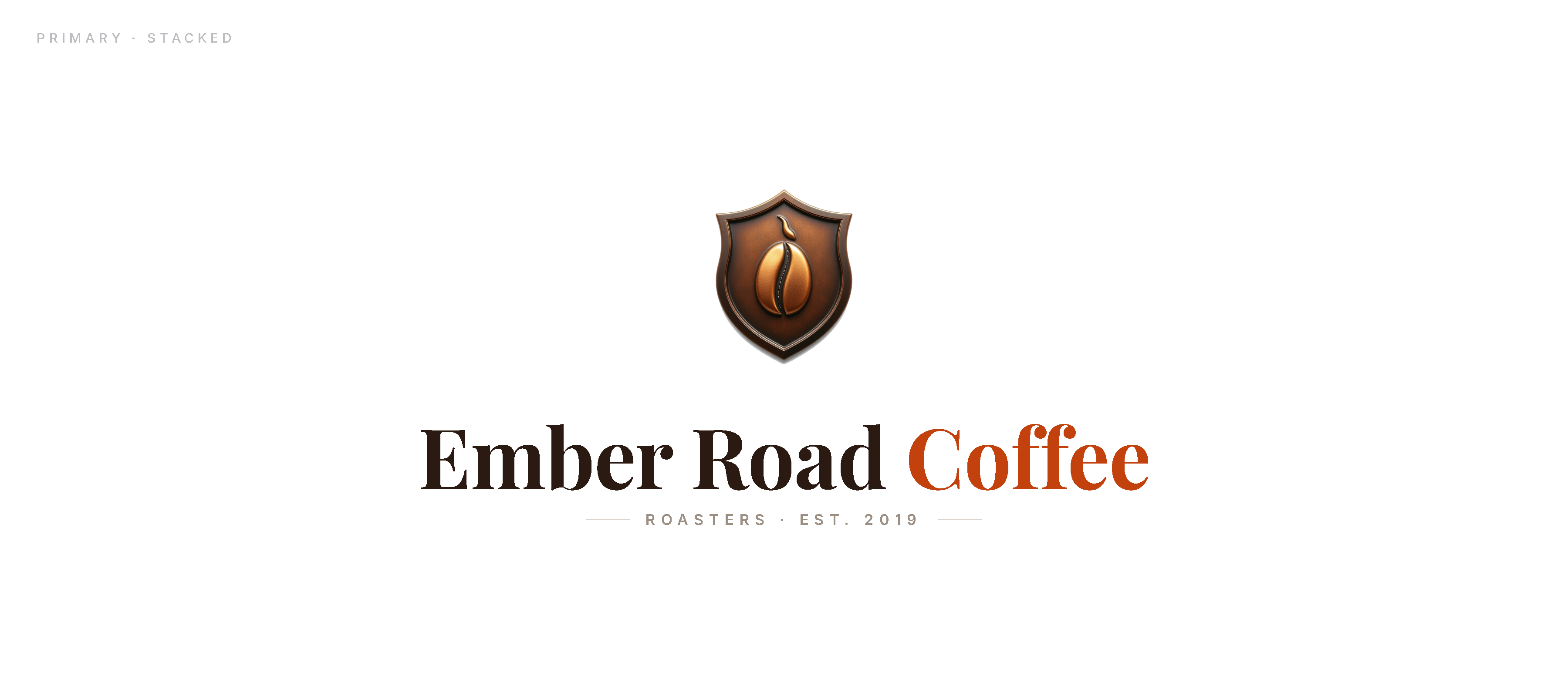Ember Road Coffee logo lockup