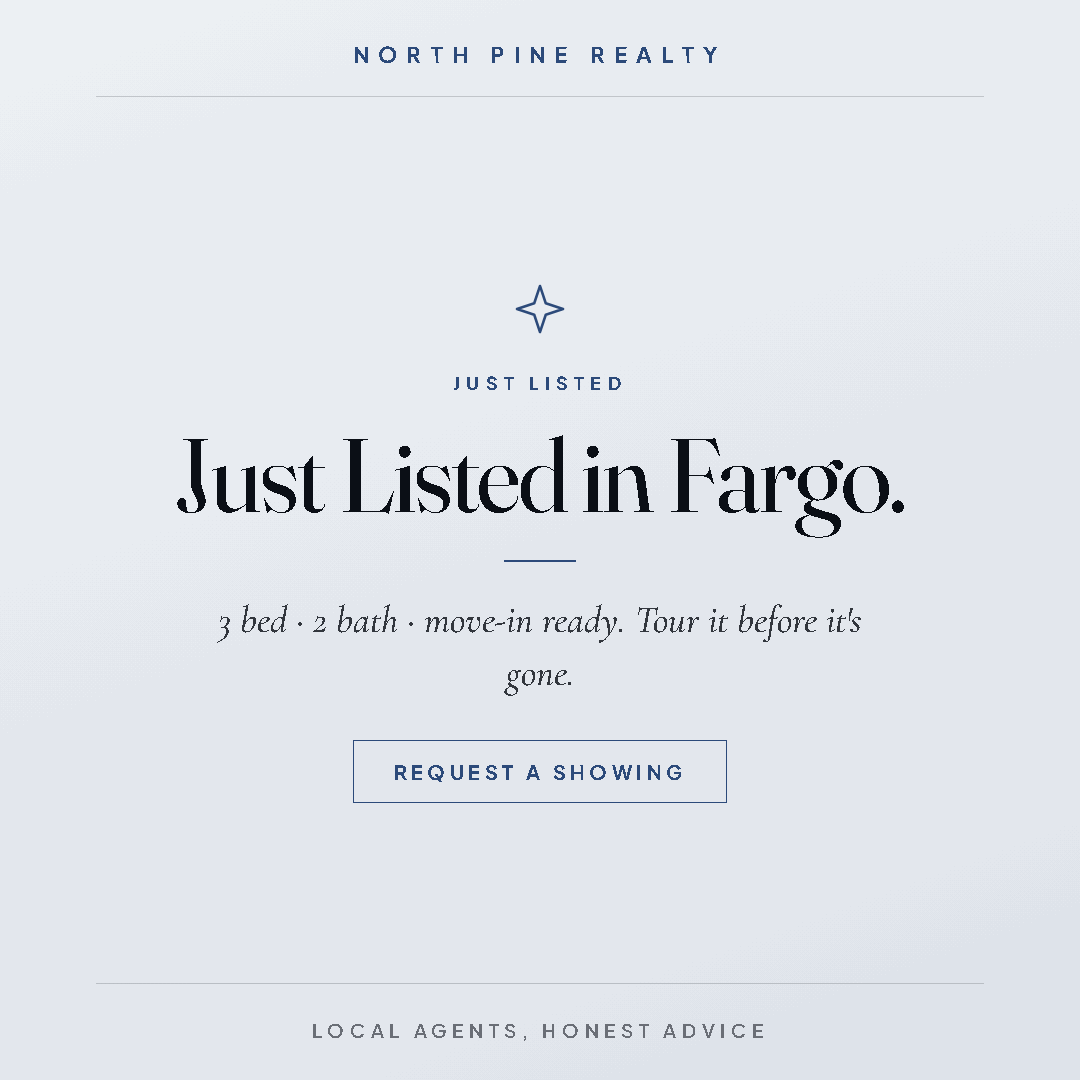 Real-estate just-listed announcement post