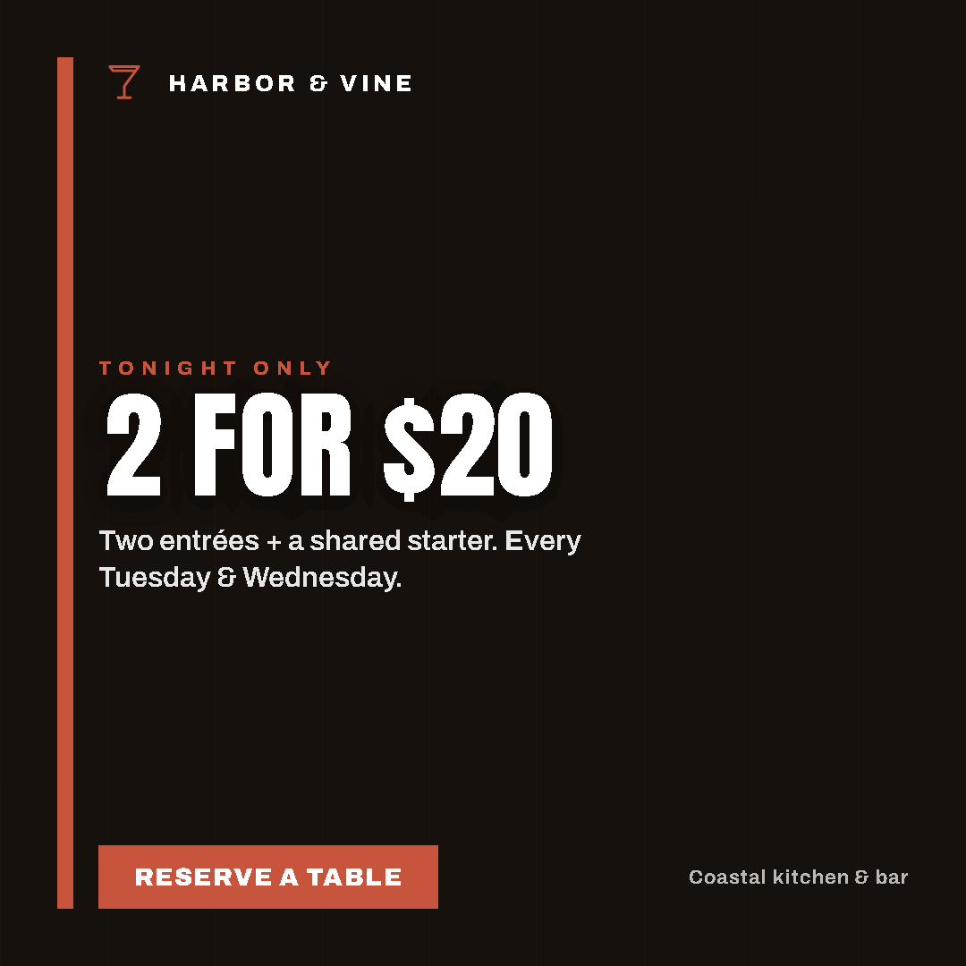Restaurant date-night 2-for-$20 promotional post
